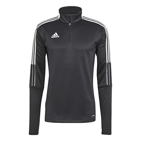 schwarz weiß aufwärmpullover von adidas fussball|Fußball.